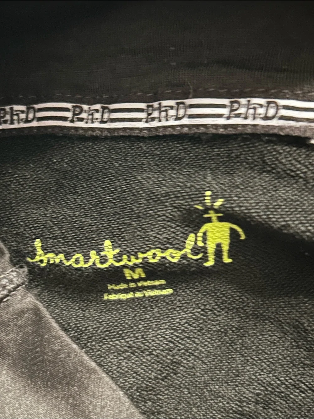 Men’s Smartwool PhD Run Divide Full-Zip Jacket Black Size Medium